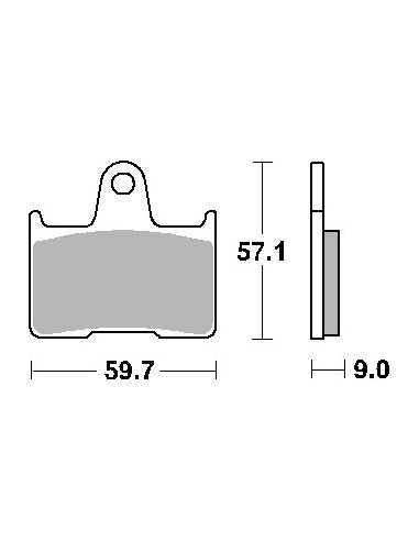 SBS PROMOCJA KLOCKI HAMULCOWE KH254 STREET STANDART CERAMIC KOLOR CZARNY PASUJE DO: SUZUKI GSXR '04-'06 TYŁ