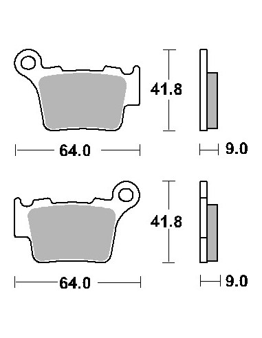 SBS KLOCKI HAMULCOWE KH368 OFF-ROAD CARBON