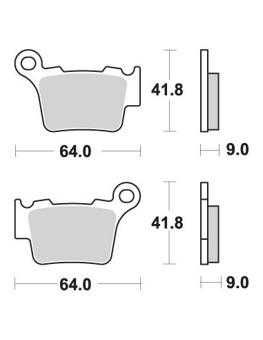 SBS KLOCKI HAMULCOWE KH368 OFF-ROAD SINTER KOLOR ZŁOTY