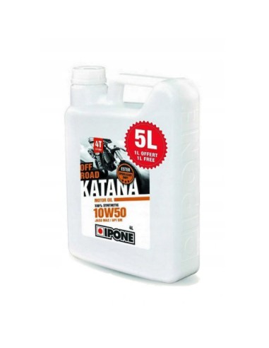 IPONE KATANA OFF ROAD 10W50 OLEJ SILNIKOWY 100% SYNTETYK 5L (ESTER, MA2) - PROMOCJA 4+1 (AKC) (4)