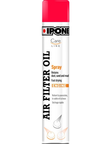 IPONE SPRAY AIR FILTER OIL PŁYN (OLEJ) DO NASĄCZANIA FILTRÓW POWIETRZA W SPRAY'U 750ML (CARELINE) (12)