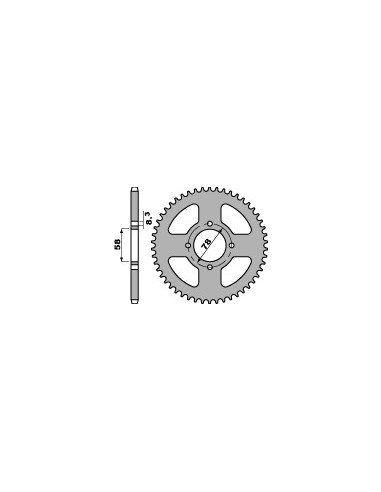 PBR ZĘBATKA TYLNA 810 51 F SUZUKI RV 125 VAN VAN 03-05 (ŁAŃC. 428)