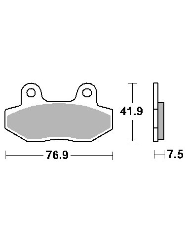 SBS KLOCKI HAMULCOWE KH86 STREET STANDART CERAMIC KOLOR CZARNY