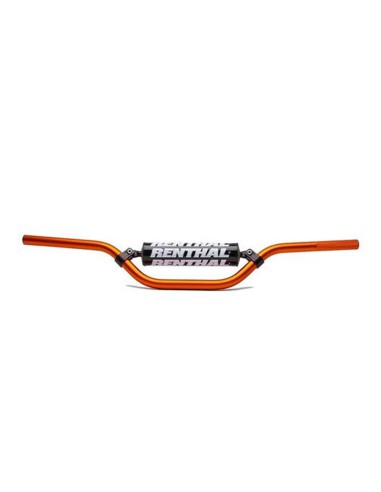 RENTHAL KIEROWNICA 7/8 CALA (22MM) MX MINI HANDLEBAR ORANGE KTM 65 SX PADDED KOLOR POMARAŃCZOWY Z GĄBKĄ