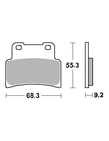 SBS PROMOCJA KLOCKI HAMULCOWE KH432 STREET STANDART CERAMIC KOLOR CZARNY