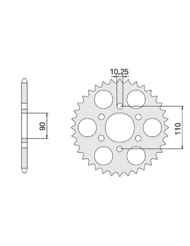 CHT ZĘBATKA TYLNA 850 33 (850 33) YAMAHA XJ/XS 650