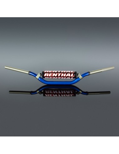 RENTHAL KIEROWNICA 1,1/8 CALA (28,6MM) MX TWINWALL 921 HANDLEBAR BLUE YAMAHA YZ/YZF +06 PADDED KOLOR NIEBIESKI Z GABKĄ