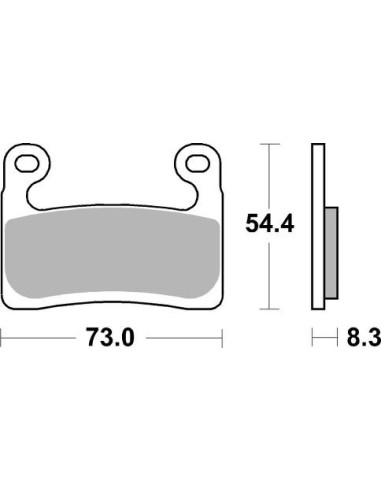 SBS KLOCKI HAMULCOWE KH724 STREET PERFORMANCE (EXCEL) SINTER KOLOR ZŁOTY BMW S 1000RR, R 1250GS/GS ADVENTURE/RT/RT SPORT '19-