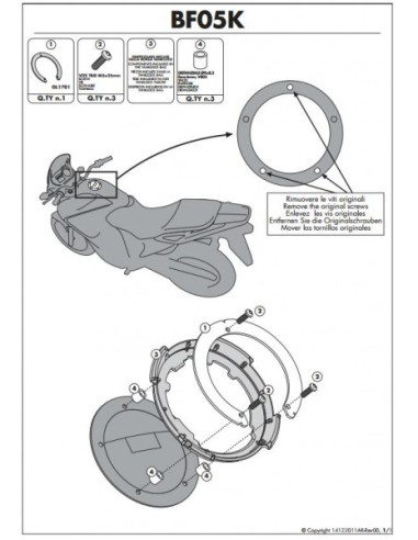 KAPPA MOCOWANIE TANKLOCK YAMAHA /MV/CAGIVA