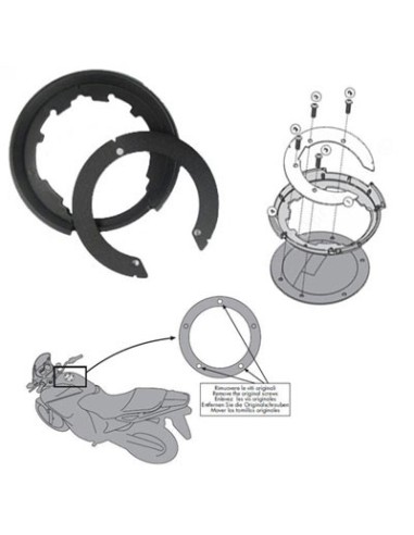 KAPPA MOCOWANIE TANKLOCK DUCATI MULTISTRADA 1200 10-11, BMW K 1200R, 1200RS, R1250GS