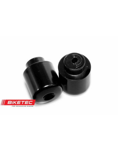 BIKETEC KOŃCÓWKI/CIĘŻARKI KIEROWNICY HONDA (PATRZ OPIS DODATKOWY) KOLOR CZARNY 2403020000, OEM: 53105-MK4-620