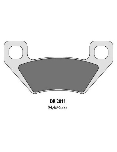 DELTA BRAKING KLOCKI HAMULCOWE KH395 ARCTIC CAT - ZASTĘPUJĄ DB2011MX-D ORAZ DB2011QD-D