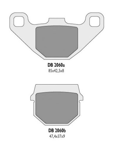 DELTA BRAKING KLOCKI HAMULCOWE KH83 - ZASTĘPUJĄ DB2060MX-D I DB2060QD-D