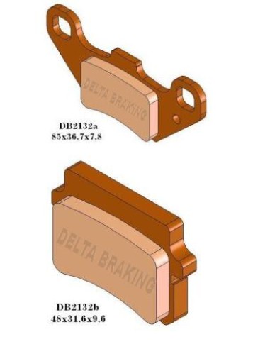 DELTA BRAKING KLOCKI HAMULCOWE KH416 - ZASTĘPUJĄ DB2132MX-D ORAZ DB2132QD-D