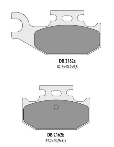 DELTA BRAKING KLOCKI HAMULCOWE KH428 YAMAHA YFM 700 RAPTOR TYŁ - ZASTĘPUJĄ DB2372OR-D