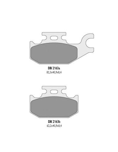 DELTA BRAKING KLOCKI HAMULCOWE KH413 SYZUKI ATV - ZASTĘPUJĄ DB2163MX-D ORAZ DB2163QD-D (LEWY PRZÓD)