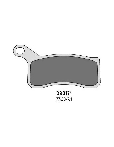 DELTA BRAKING KLOCKI HAMULCOWE KH462 KTM QUAD - ZASTĘPUJĄ DB2171MX-D ORAZ DB2171QD-D