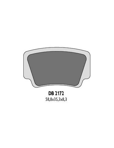 DELTA BRAKING KLOCKI HAMULCOWE KH463 KTM QUAD - ZASTĘPUJĄ DB2172MX-D ORAZ DB2172QD-D