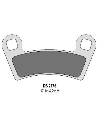 DELTA BRAKING KLOCKI HAMULCOWE KH456 POLARIS - ZASTĘPUJĄ DB2176MX-D ORAZ DB2176QD-D