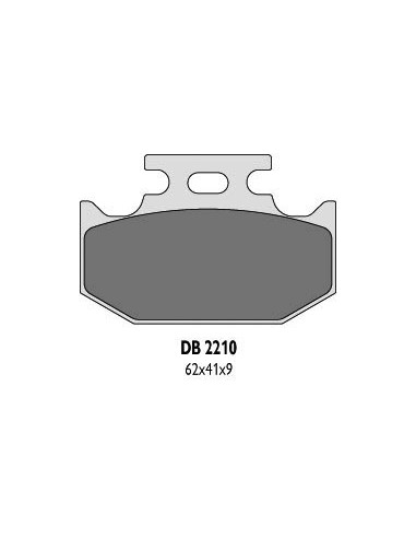 DELTA BRAKING KLOCKI HAMULCOWE KH152, KH152/2 - ZASTĘPUJĄ DB2210MX-D ORAZ DB2210QD-D