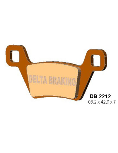 DELTA BRAKING KLOCKI HAMULCOWE KH600 KYMCO MXU - ZASTĘPUJĄ DB2212MX-D ORAZ DB2212QD-D