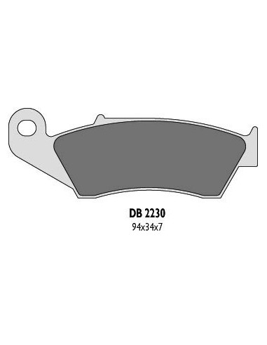 DELTA BRAKING KLOCKI HAMULCOWE KH185 PRZÓD CR/KX/RM/YZ - ZASTĘPUJĄ DB2230MX-N ORAZ DB2230QD-N