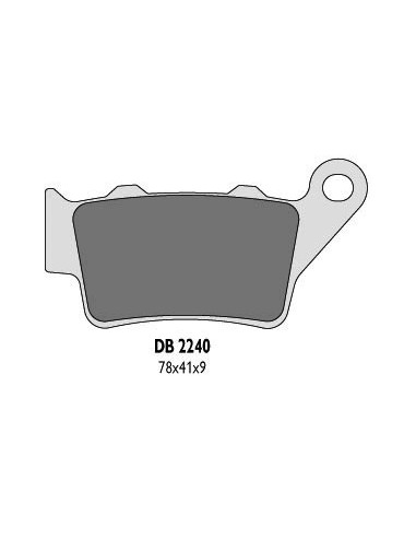 DELTA BRAKING KLOCKI HAMULCOWE KH208 TYŁ BREMBO (KTM) - ZASTĘPUJĄ DB2240MX-D ORAZ DB2240QD-D