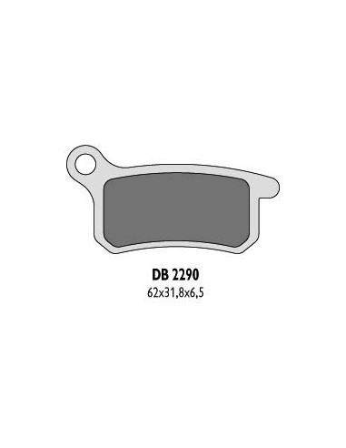 DELTA BRAKING KLOCKI HAMULCOWE KH357 KTM SX65/85 TYŁ - ZASTĘPUJĄ DB2290MX-D ORAZ DB2290QD-D