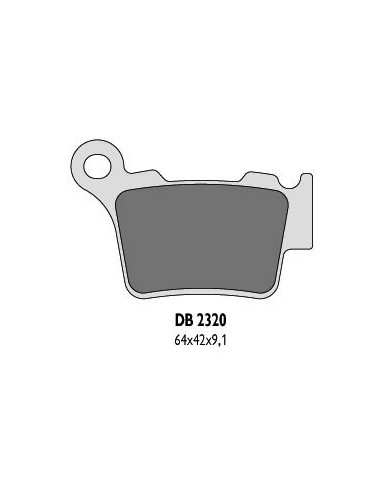 DELTA BRAKING KLOCKI HAMULCOWE KH368 TYŁ BREMBO (KTM) - ZASTĘPUJĄ DB2320MX-D ORAZ DB2320QD-D