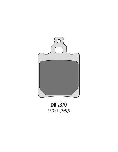 DELTA BRAKING KLOCKI HAMULCOWE KH60 KH337 KTM SX60/65`00-03 - ZASTĘPUJĄ DB2370MX-D ORAZ DB2370QD-D