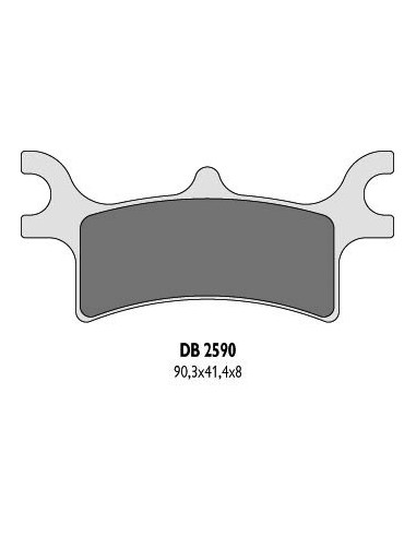 DELTA BRAKING KLOCKI HAMULCOWE KH314 POLARIS TYŁ - ZASTĘPUJĄ DB2590MX-D ORAZ DB2590QD-D