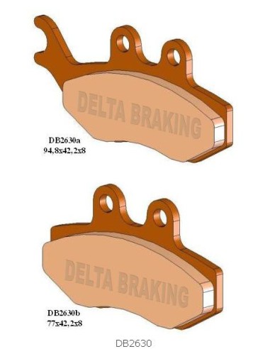 DELTA BRAKING KLOCKI HAMULCOWE KH194 - ZASTĘPUJĄ DB2630MX-D ORAZ DB2630QD-D