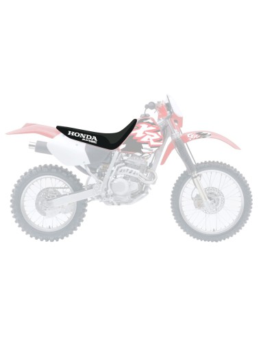 BLACKBIRD WYPRZEDAŻ POKROWIEC / POSZYCIE NA SIEDZENIE HONDA XR 250/400 '96-'04 (17) LOGO HONDA, KOLOR CZARNY/BIAŁY