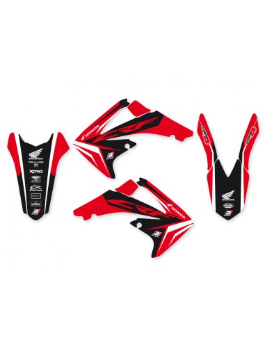 BLACKBIRD KOMPLET NAKLEJEK (OKLEIN) HONDA CRF 250R '10-'13 CRF 450R '09-'12 DREAM 4 CZERWONY CZARNY