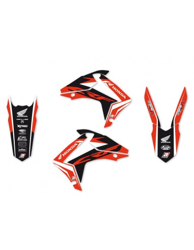 BLACKBIRD KOMPLET NAKLEJEK (OKLEIN) HONDA CRF 250R '14-'17, CRF 450R '13-'16 DREAM 4 KOLOR CZERWONY CZARNY