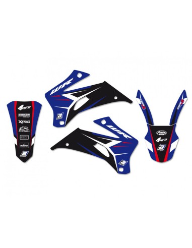 BLACKBIRD KOMPLET NAKLEJEK (OKLEIN) YAMAHA WR 250F '07-'14, WR 450F '07-'11 DREAM 4 KOLOR NIEBIESKI CZARNY