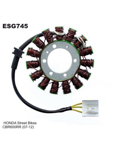 ELECTROSPORT UZWOJENIE ALTERNATORA (STATOR) HONDA CBR 600RR (07-12)