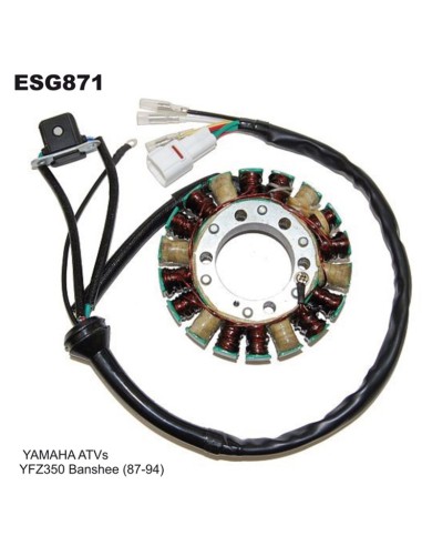 ELECTROSPORT UZWOJENIE ALTERNATORA (STATOR) YAMAHA YFZ 350 BANSHEE (87-94) ( Z IMPULSATOREM)