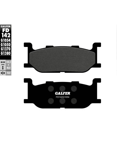 GALFER KLOCKI HAMULCOWE KH179 PÓŁMETALICZNE (OFERTA SPECJALNA) WYPRZEDAŻ