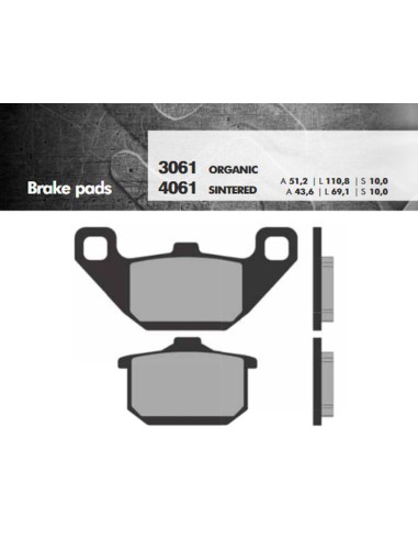 BRENTA KLOCKI HAMULCOWE KH85 SPIEK METALICZNY (ZŁOTE) (FT 4061)