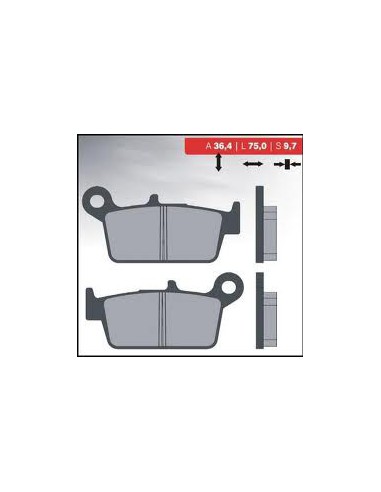 BRENTA KLOCKI HAMULCOWE KH131 SPIEK METALICZNY (ZŁOTE) (FT 4087)