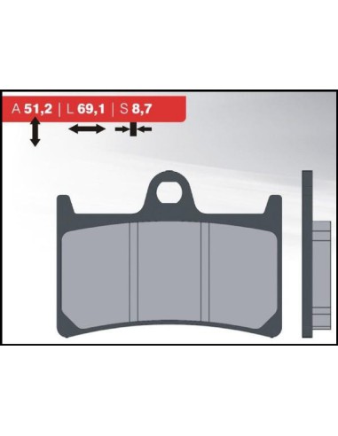 BRENTA KLOCKI HAMULCOWE KH252 / KH380 SPIEK METALICZNY (ZŁOTE) (FT 4094)