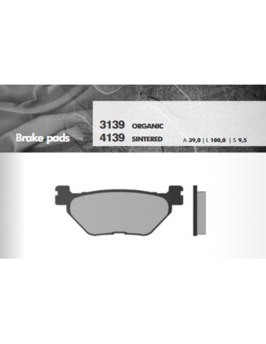 BRENTA KLOCKI HAMULCOWE KH319/2 SPIEK METALICZNY (ZŁOTE) (FT 4139)