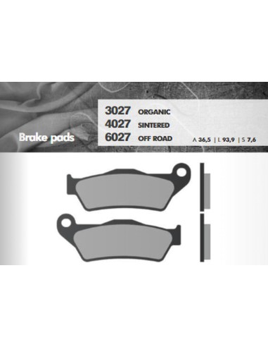 BRENTA KLOCKI HAMULCOWE KH181 SPIEK METALICZNY (ZŁOTE) OFF ROAD ZACISK BREMBO PRZÓD NP. KTM SX/EXC (FT 6027)