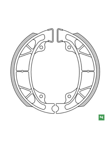 NEWFREN WYPRZEDAŻ SZCZĘKI HAMULCOWE MALAGUTI CR1 50 CROSSER 95-98 (110X25MM)