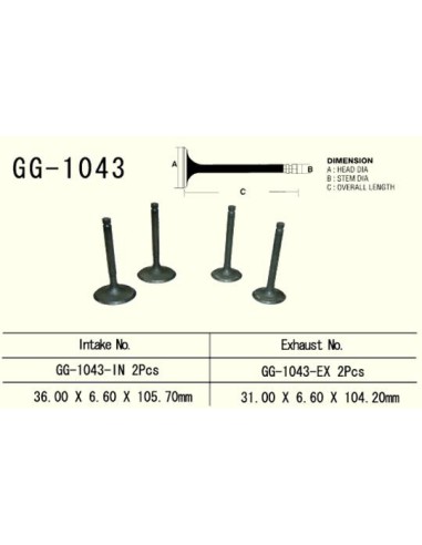 VESRAH ZAWÓR WYDECHOWY HONDA XL 600R/XR 650L/XR 600R, NX 650 '90-00' (2 NA POJAZD) (OEM: 14721-MAN-620,14721-MG3-000) (1SZT.)