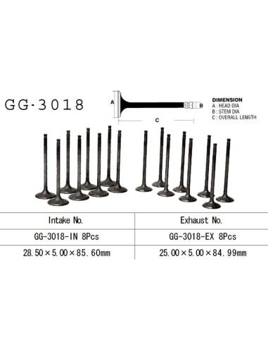 VESRAH ZAWÓR WYDECHOWY SUZUKI GSF 1200 BANDIT '97-02' GSXR 1100 '86-90' GSX 1100 F/G '88-93' (OEM: 12912-06B00) (1SZT.) (MADE IN