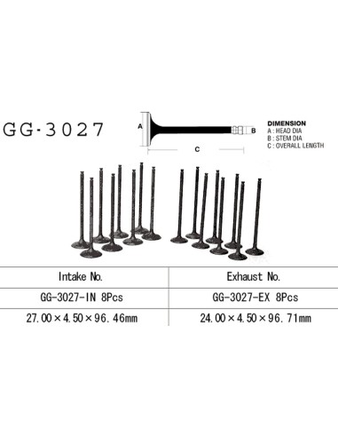 VESRAH ZAWÓR WYDECHOWY SUZUKI GSXR 750W '93-95' (OEM: 12912-17E00,12912-17E00) (1SZT.) (MADE IN JAPAN)