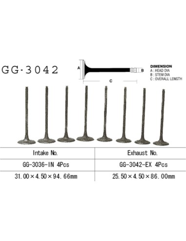 VESRAH ZAWÓR WYDECHOWY SUZUKI DL 650/SV 650 '99-'17 (OEM: 12912-20F00) (1SZT.) (MADE IN JAPAN)