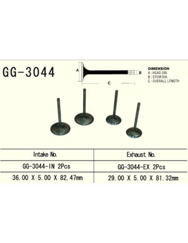 VESRAH ZAWÓR WYDECHOWY SUZUKI DRZ 400 '00-'13, LTZ 400 '03-'13 (2 NA POJAZD) (OEM: 12005-S004,12912-29F00) (1SZT.) (MADE IN